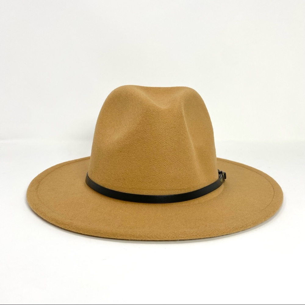 NWT Boho Hat Natural Tan Felt One Size Unisex Coachella Timeless